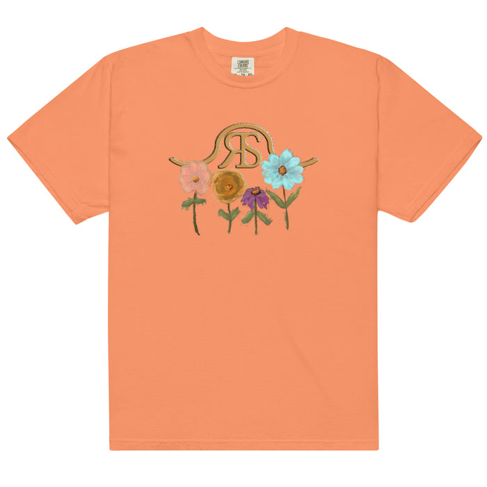 Running Springs Blooms T-Shirt by Terri Van Slyke - Terracotta
