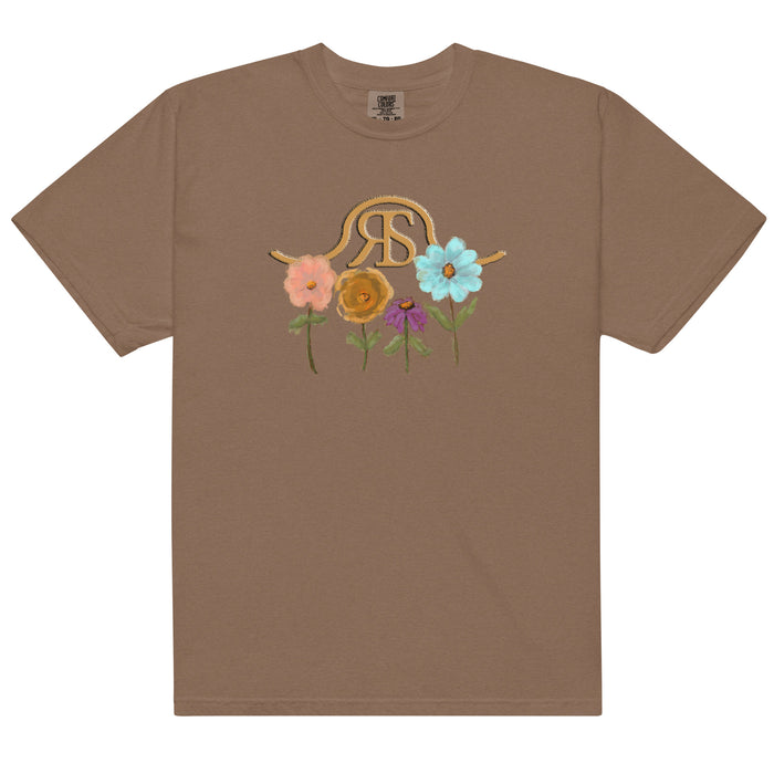 Running Springs Blooms T-Shirt by Terri Van Slyke - Espresso