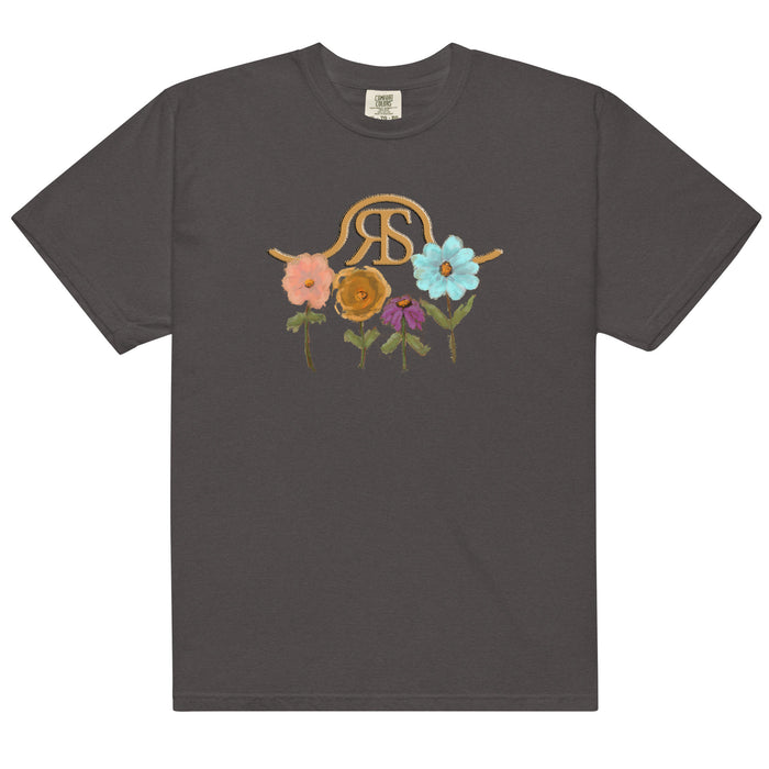 Running Springs Blooms T-Shirt by Terri Van Slyke - Graphite