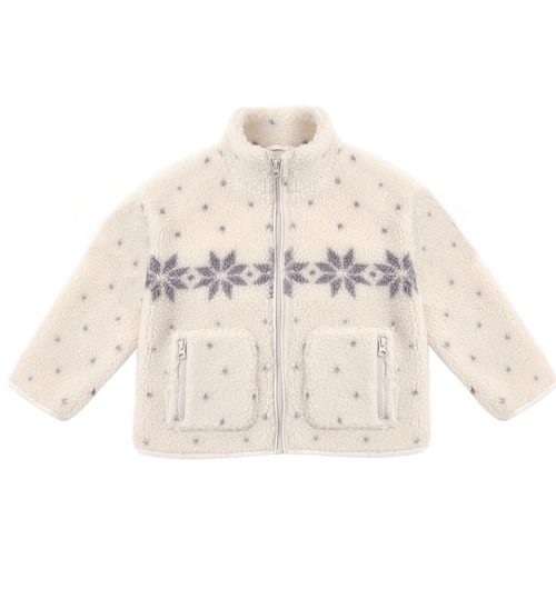 Rylee + Cru Felix Jacket in Natural Fair Isle