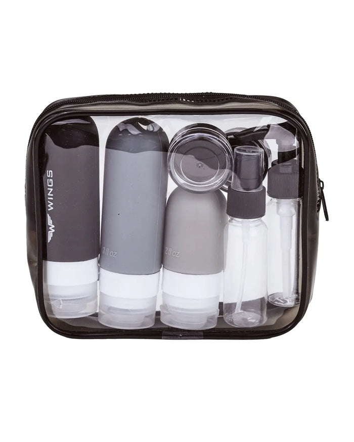 Zestaw butelek podróżnych w etui 90ml TRAVEL MUST HAVE