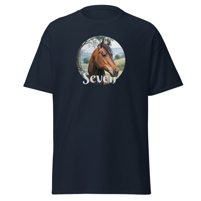 Seven T-Shirt by Katie Van Slyke - Navy