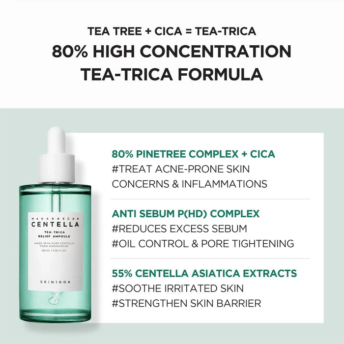 SKIN1004 Tea-Trica Routine for Severe or Mild Acne and Breakouts Prone Skin SKIN1004 Routines & Sets