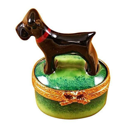 Small Scottie limoges box Porcelain Limoges French Trinket Box