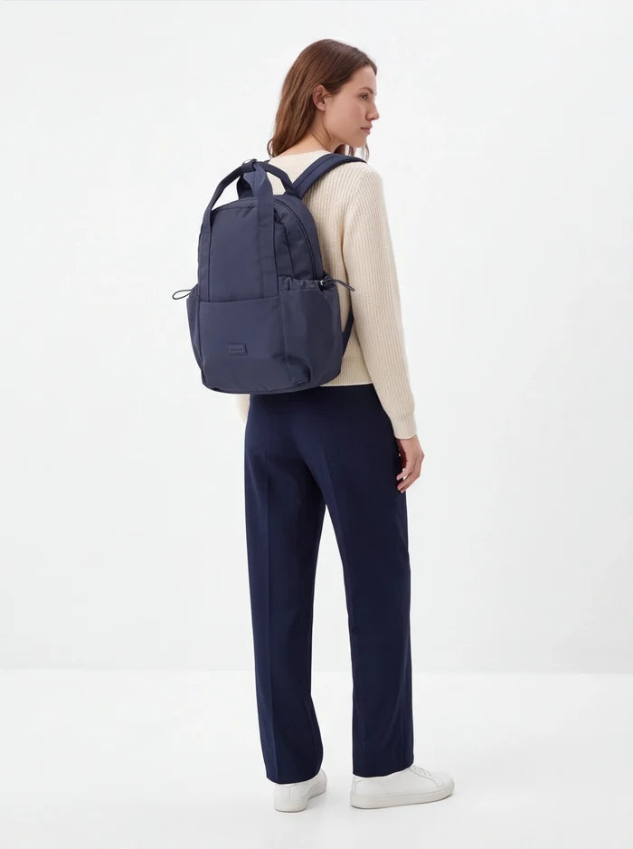 Small WINGS SOLENNE 12L backpack for laptop for work and school NAVY BLUE