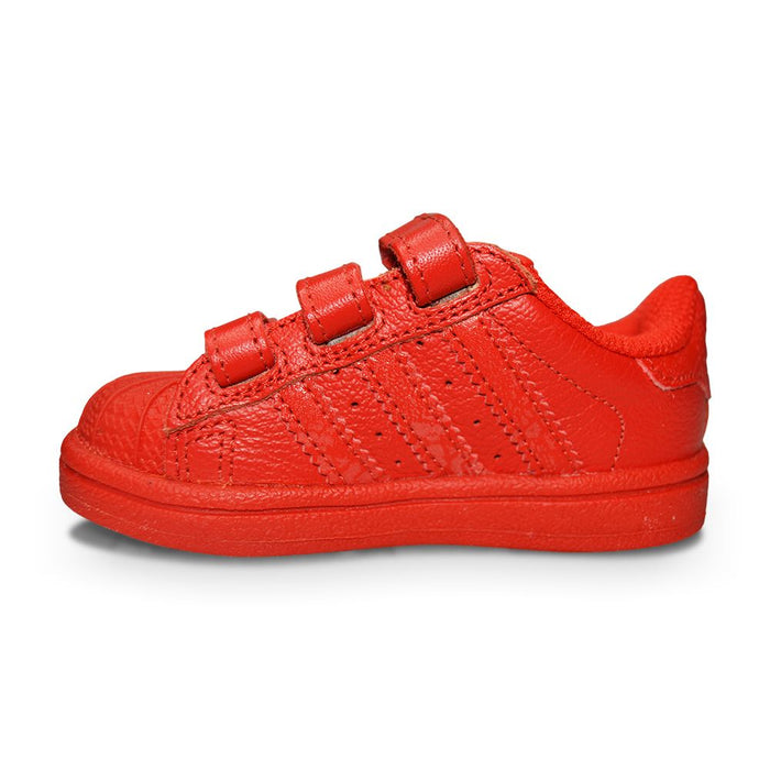 Adidas Superstar CF I UK 4 for toddlers Infants AQ3061 Red