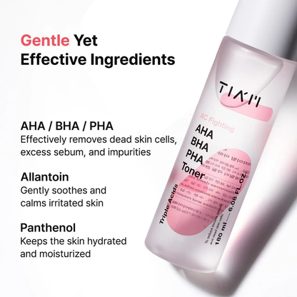 TIA'M AC Fighting AHA BHA PHA Toner 180ml TIAM Skin Care