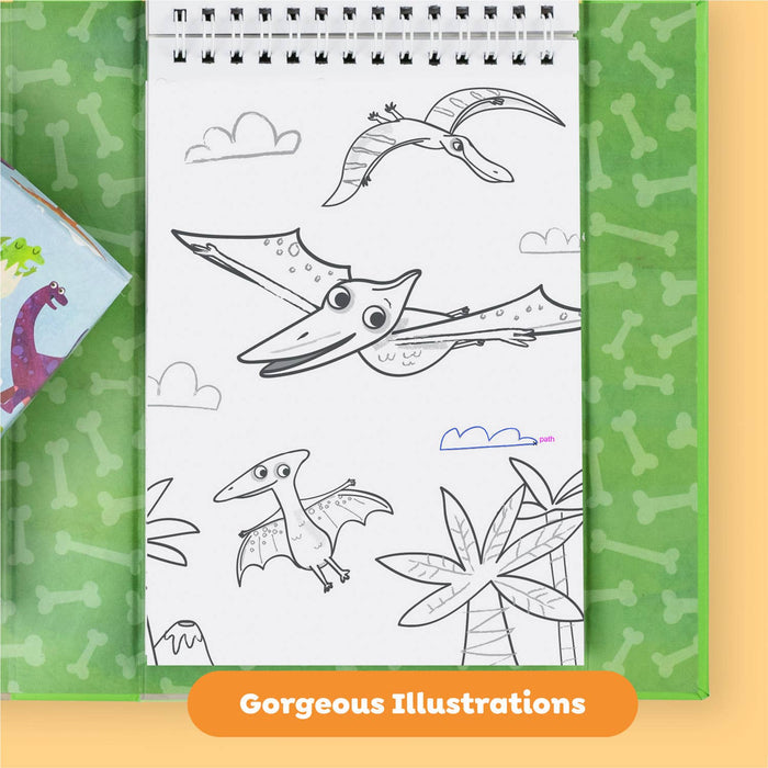 Tiger Tribe Dinosaur Coloring Set