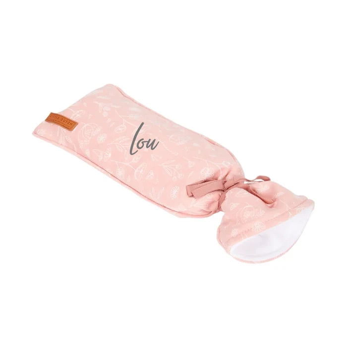 Little Dutch Wärmflaschenbezug Wild Flowers Pink in Rosa – weicher Baumwollbezug mit floralem Design für Wärmflaschen