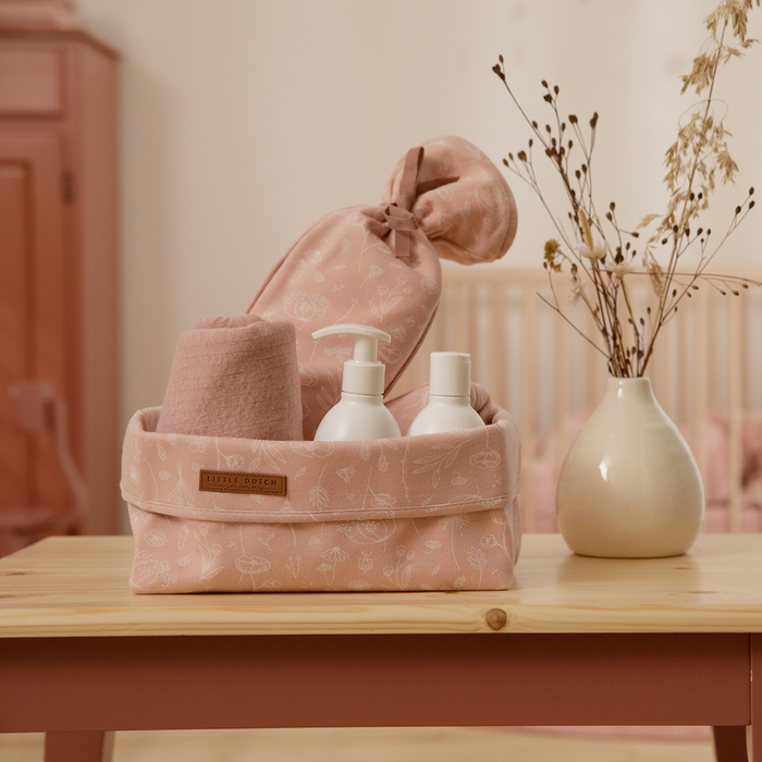 Wärmflaschenbezug Wild Flowers Pink von Little Dutch in Rosa – weicher Bezug aus Baumwolle mit Oeko-Tex Kennzeichnung