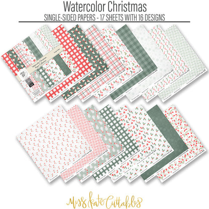 Watercolor Christmas - Paper Pack