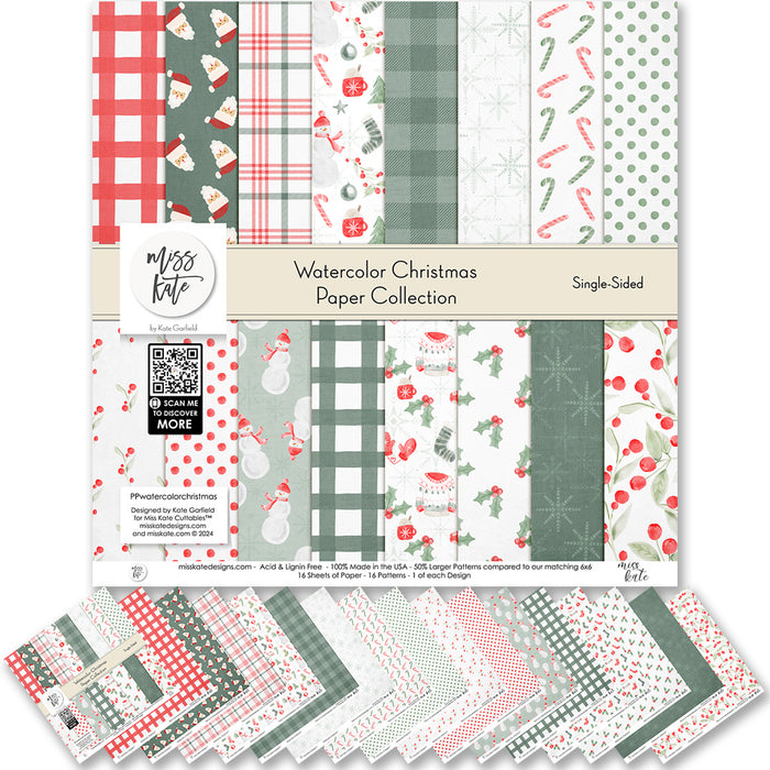 Watercolor Christmas - Paper Pack