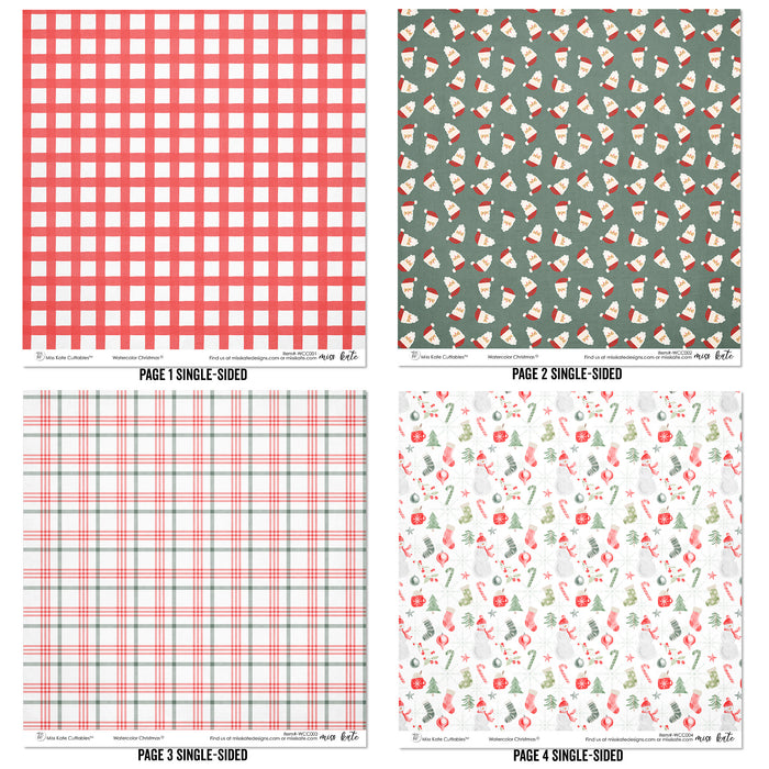 Watercolor Christmas - Paper Pack