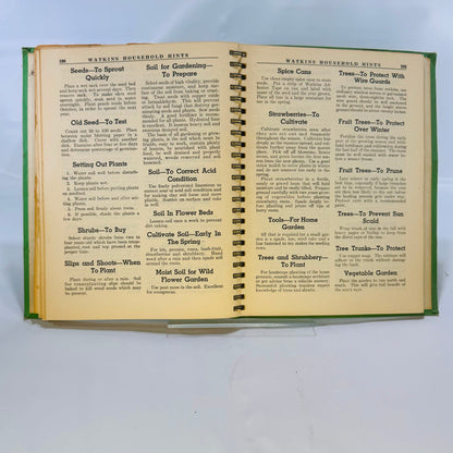 Watkins Household Hints by Elaine Allen 1941 J.R. Watkins Co. Green Cover
