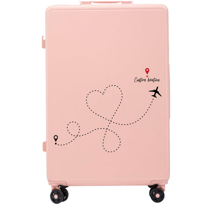 Wings ABS+ 20" Customized soft pink TRAVEL cabin suitcase