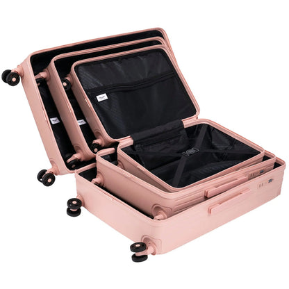 Walizka kabinowa Wings ABS+ 20" Customized  SOFT PINK JAMNIK customized