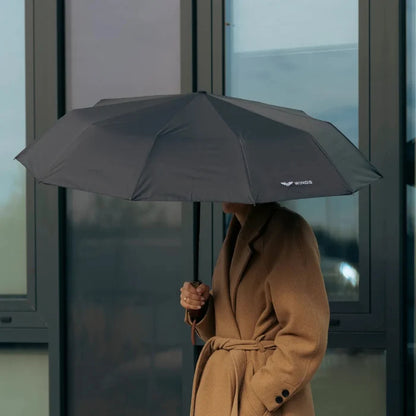 Parasol biznesowy WINGS BLACK TRAVEL MUST HAVE