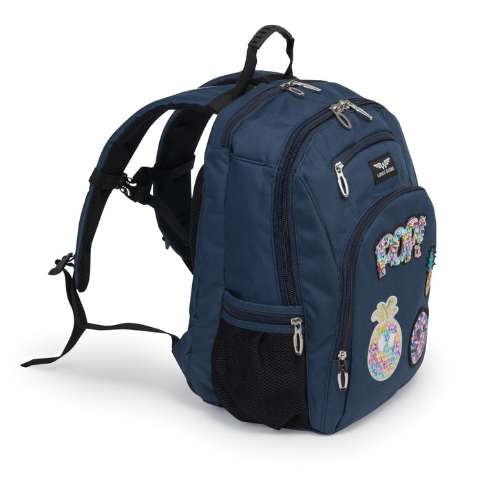 WINGS children’s 19L school backpack with pencil case and POPY patches