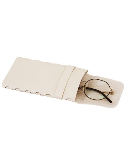 Pokrowiec na okulary WINGS zamykany na klapkę - BEIGE TRAVEL MUST HAVE
