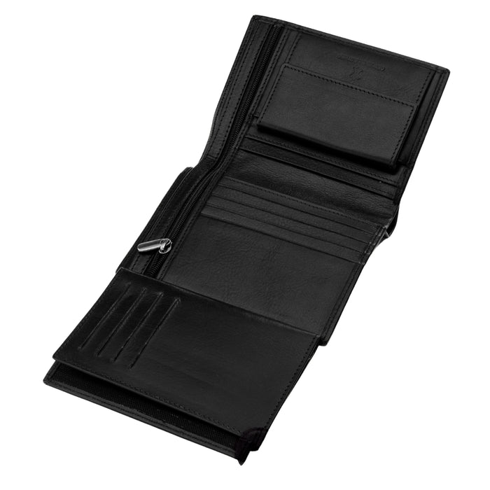 WINGS Men's Bovine Leather Wallet Black