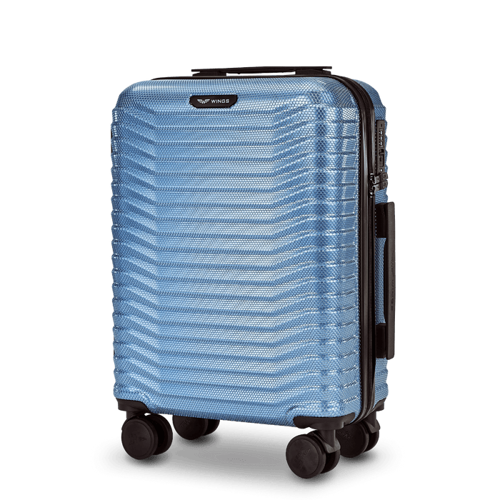 WINGS  PC SEA EAGLE 2.0 20" SILVER BLUE Cabin Suitcase