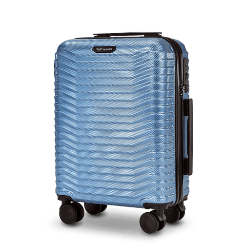 WINGS  PC SEA EAGLE 2.0 20" SILVER BLUE Cabin Suitcase