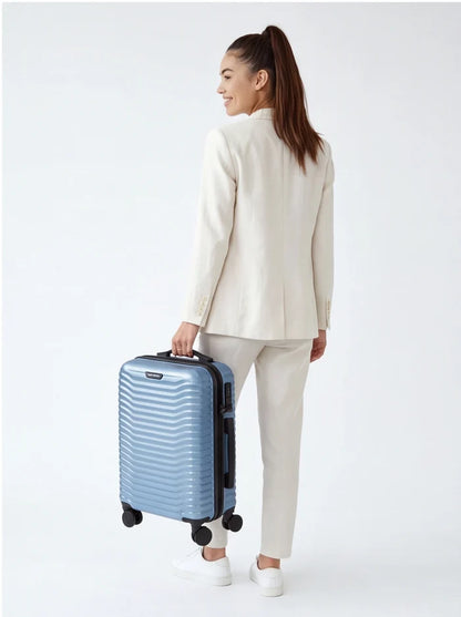 WINGS  PC SEA EAGLE 2.0 20" SILVER BLUE Cabin Suitcase