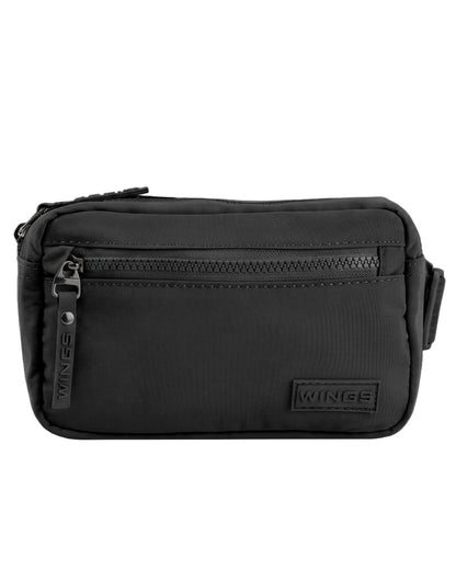 WINGS SOLENNE lightweight urban waist bag, BLACK