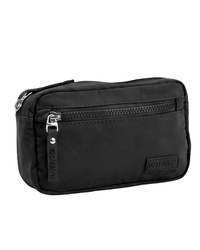 WINGS SOLENNE lightweight urban waist bag, BLACK