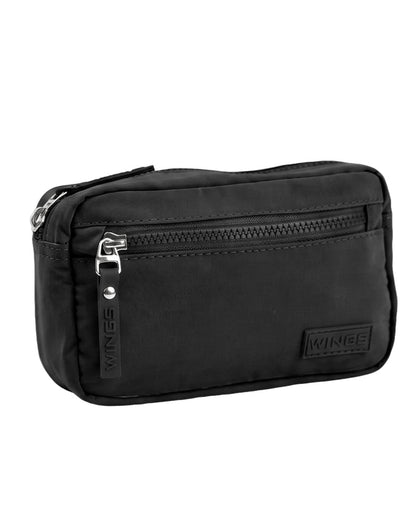 WINGS SOLENNE lightweight urban waist bag, BLACK