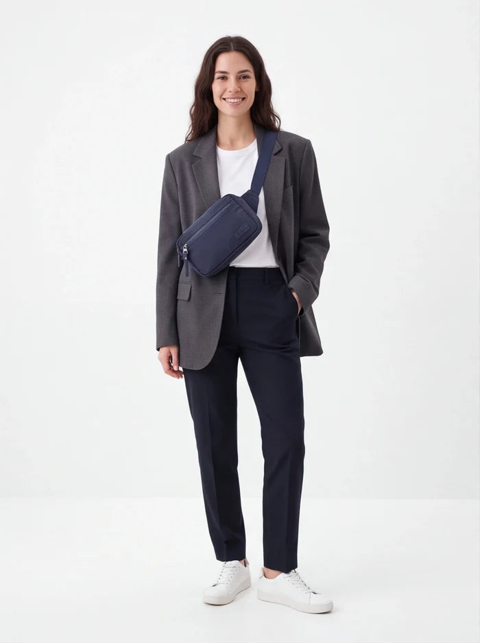 WINGS SOLENNE lightweight urban waist bag, NAVY BLUE