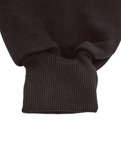 Women's oversized CREWNECK sweatshirt UNLEASH WINGS BLACK