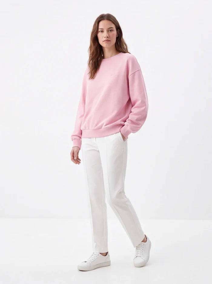 Women's oversized CREWNECK sweatshirt UNLEASH WINGS PINK
