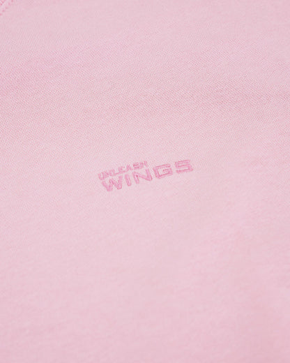 Women's oversized CREWNECK sweatshirt UNLEASH WINGS PINK