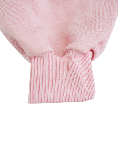 Women's oversized CREWNECK sweatshirt UNLEASH WINGS PINK